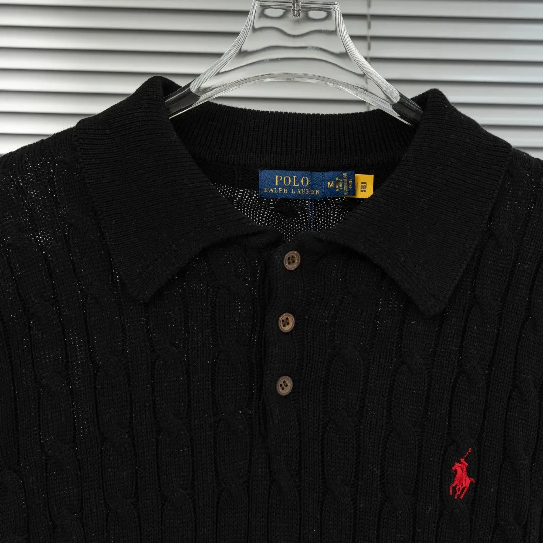 P300 top version (different currencies) You can scan the code to enter the official website Style: Ralph Lauren POLO Ralph Lauren small label embroidery knitted old money style lapel long-sleeved POLO Color: Picture color Size: S-XL Fabric: Pure cotton Accessories: Full set of customized accessories No gender distinction, same style for men and women